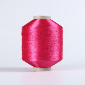 FDY polyester yran Pink Raw twist polyester yarn FDY