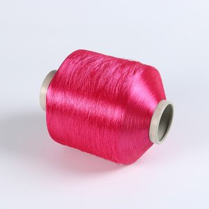 FDY polyester yran Pink Raw twist polyester yarn FDY