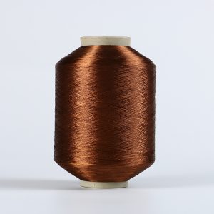 FDY polyester yran brown Raw bright 75D/36F DB059