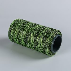 polyester shoe up double yarn green and gray   300D