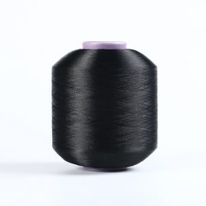 FDY polyester yarn recycle sull dull black 75d/650tpm