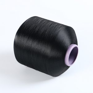 FDY polyester yarn recycle sull dull black 75d/650tpm